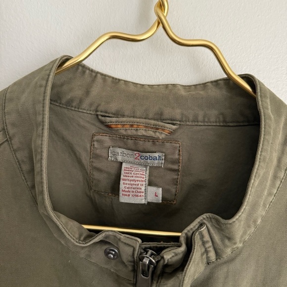 Carbon 2 Cobalt men’s utility army military jacket green size large - Picture 2 of 7